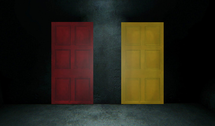 Желтая дверь, красная дверь. Хоррор.