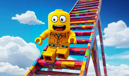 Обби, но он высоко прыгает