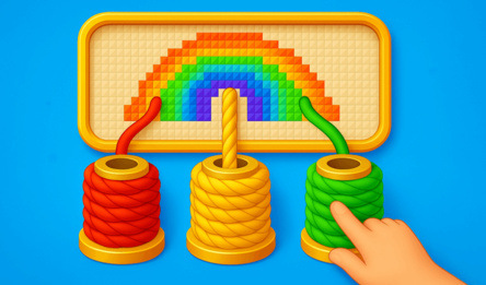 Швейный Пазл: Цветные Катушки