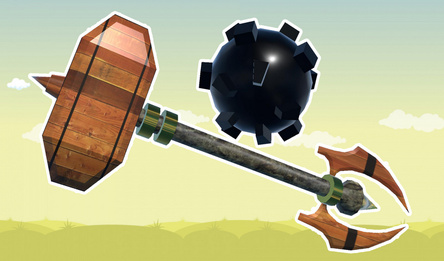 Молот, кегли, боулинг.