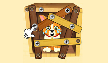 Wood Nuts & Bolts Puzzle