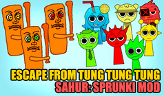 Escape from Tung Tung Tung Sahur: Sprunki mod