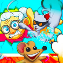 The Cat and Granny Rat: the chase