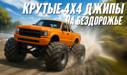 Крутые 4х4 джипы на бездорожье