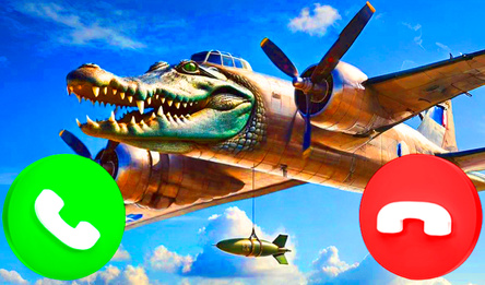 Call Bombardiro Crocodilo Brainrot!