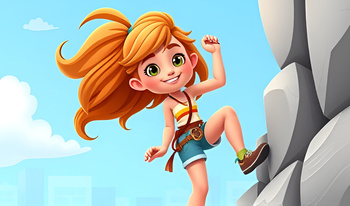 Девушка гуляет по горам