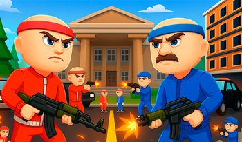 Red vs Blue. Strike Shooter. Multiplayer