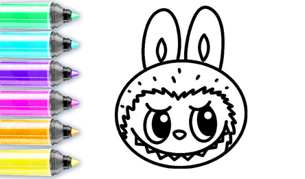 Раскраска Лабубу: Секретный монстрик