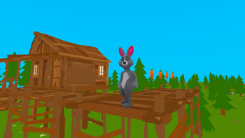 Заяц в Лесу