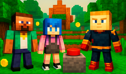 Найди кнопку. Приключение с паркуром