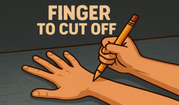 Finger to cut off