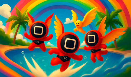 Обби: Прыгай в бассейн Игра в Кальмара 3