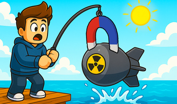 Obby: Magnetic fishing. The Island Tycoon