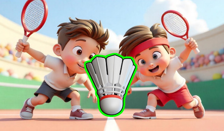 Теннис, бадминтон. Вдвоем на одном экране