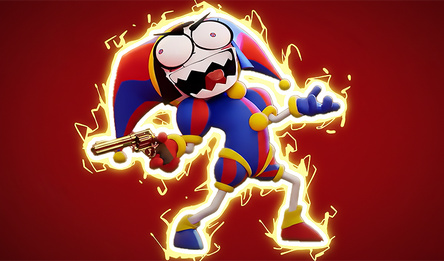 Помни с пушкой в Цифровом Цирке. Паркур-шутер!