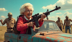 Granny with a machine-gun: Apocalypse