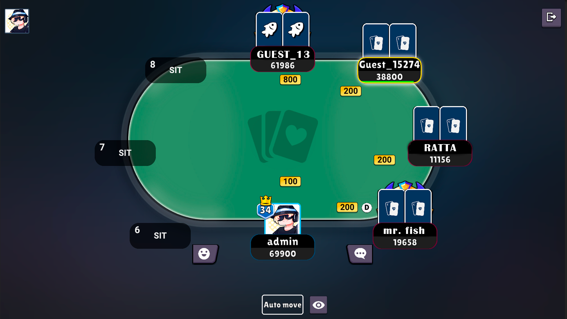 Poker Online - Yandex Gamesで無料オンラインでプレイ
