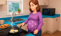 Аниме. Беременная Мать