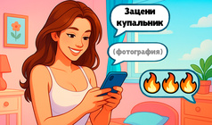 София печатает сообщение.