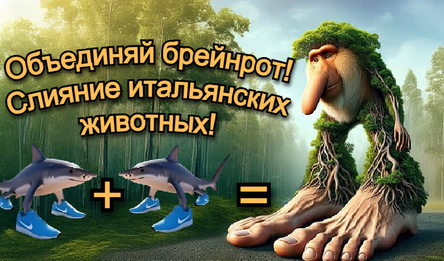 Объединяй брейнрот! Слияние итальянских животных!
