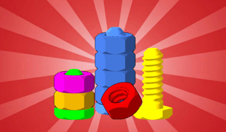 Гайки и болты: сортировка по цвету