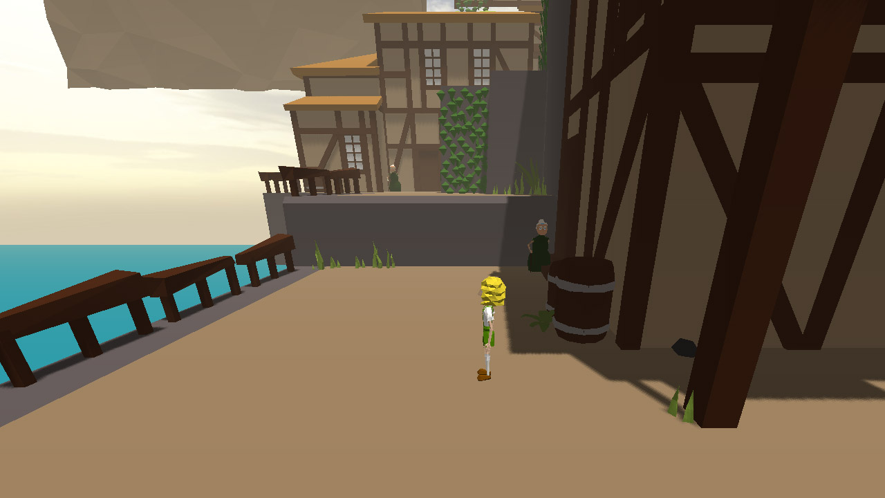 Девушка гуляет по горам