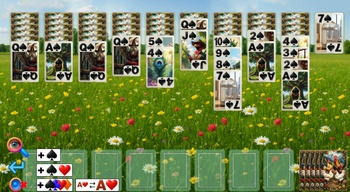 Пасьянс паук: красивые куриные карты