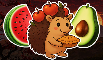 Connect Fruits - Hedgehog Adventures