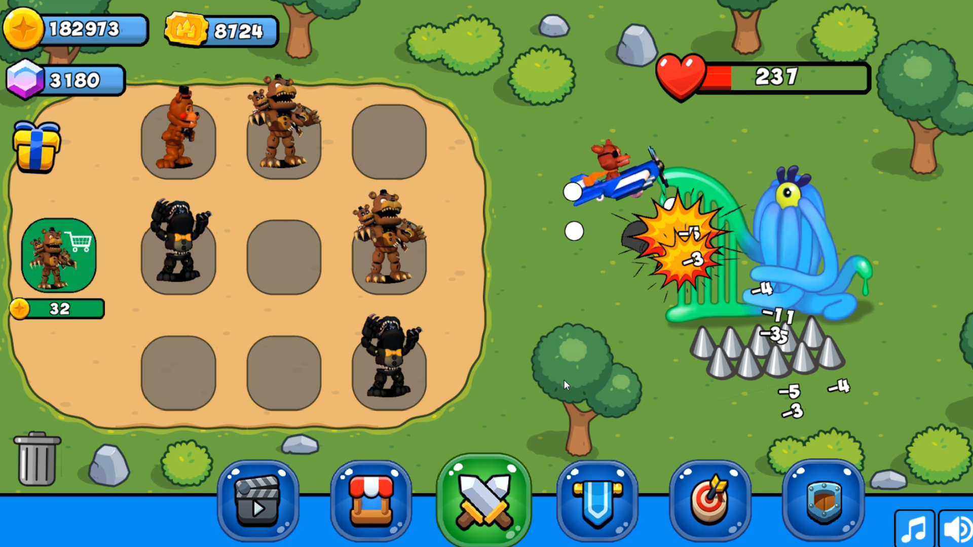 Фнаф Батлл: Собери Всех Аниматроников И Побеждай