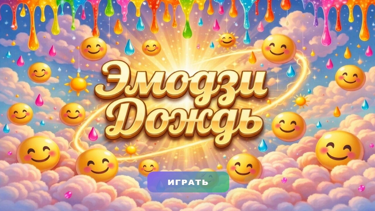 Эмодзи Дождь