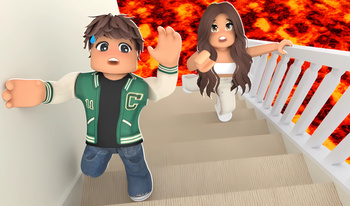 100 Player Floor Is LAVA: Obby!