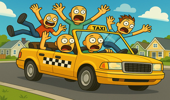 Shake the money: Taxi driver-bandit