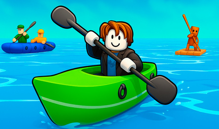 Обби: Водная гонка