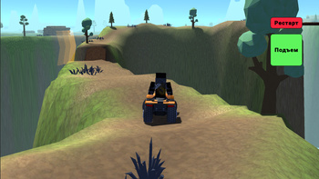 Опасное вождение внедорожника.