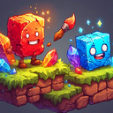 Веселые кубы и алмазы - Нарисуй свой уровень!