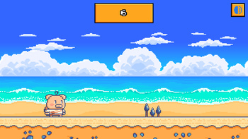 Piggy Run: День на пляже