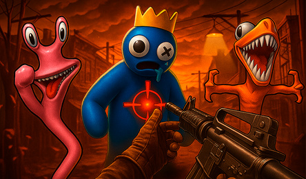 Шутер с Радужными друзьями 2. Победи их!