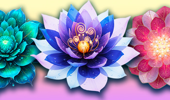 Шарики цветочки