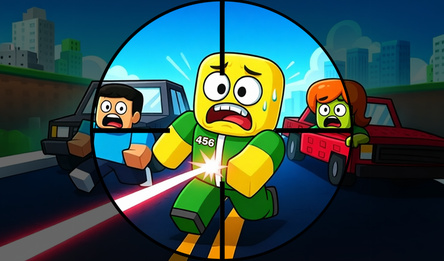 Обби 456: Добеги и стань снайпером игры в кальмара