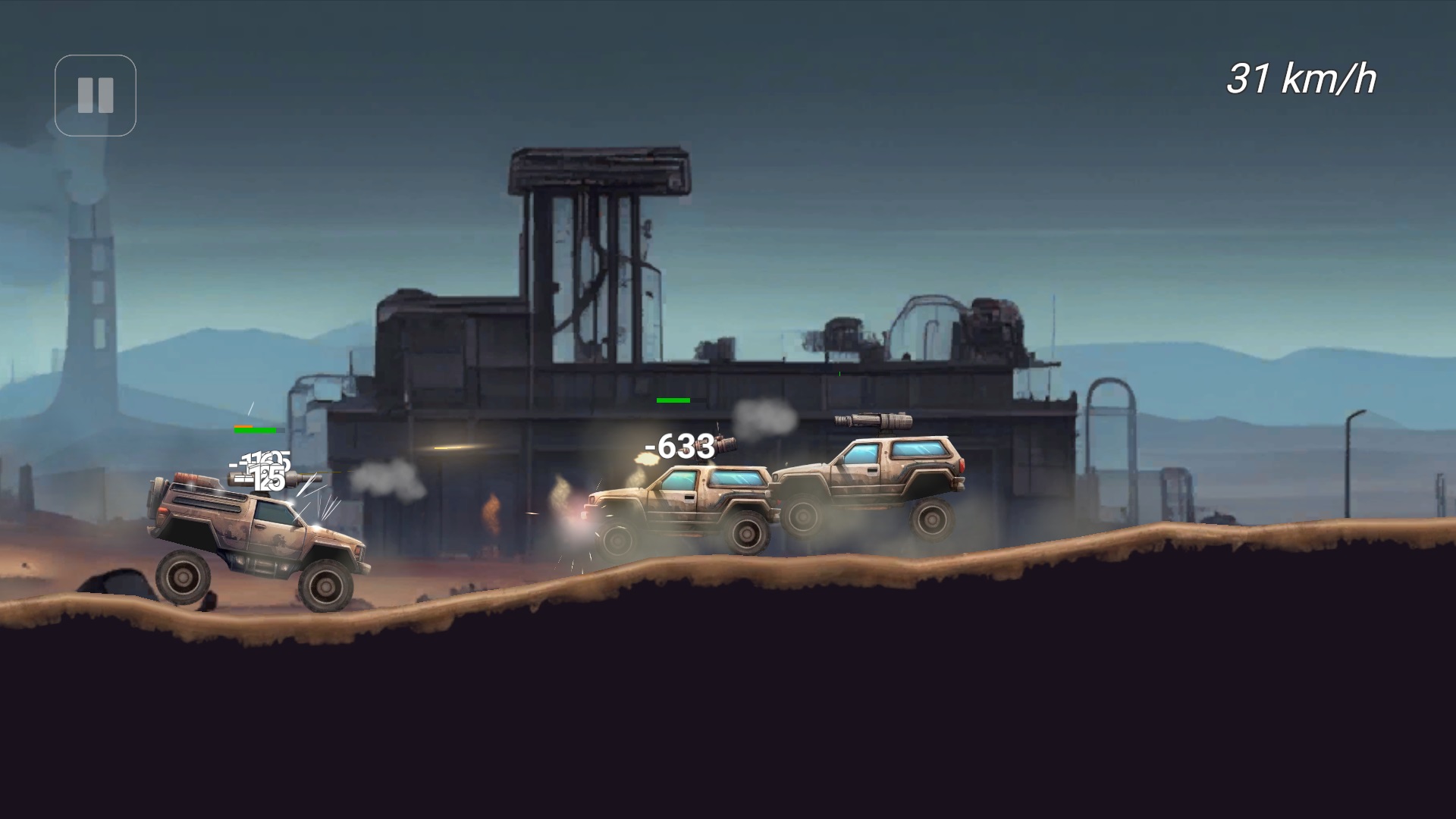 Тачки с пушками: разборки в пустошах