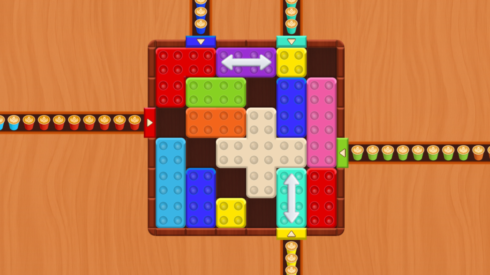 Кофейные Цветные Блоки