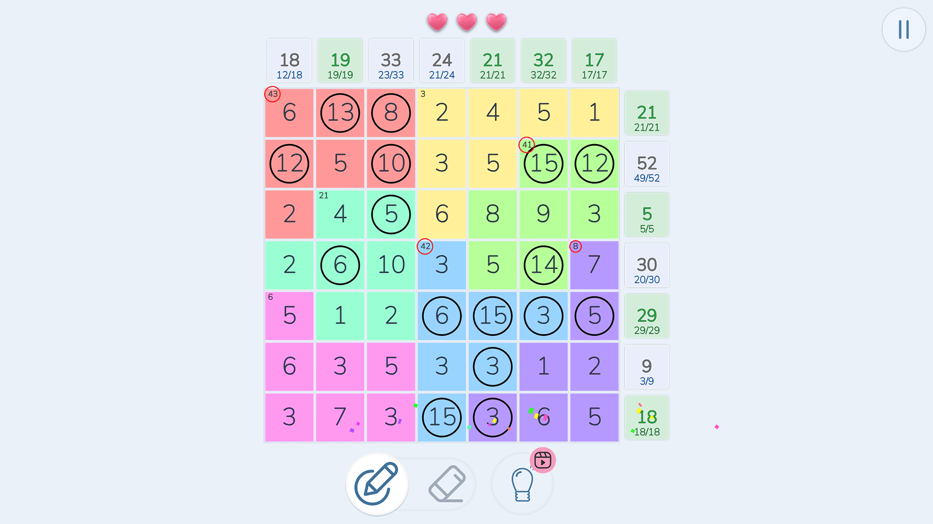 Extreme Number Sum Grid