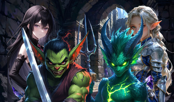 Спаси девушек от монстров кликер