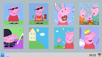 What's on Peppa Pig's Mom's laptop?