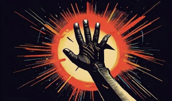 Камень Ножницы Бумага для двух рук