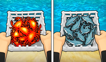 Обби: Поймай Краба! Рыбалка Магнат Тайкун +1 3D