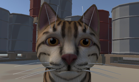 Сложная игра о коте, который спускается вниз