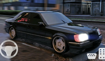 Driver Mercedes in Town