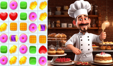 Мастерская кондитера - Три в ряд