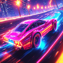 Geometry Car: Retro Wave